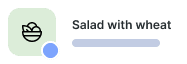 Salad with wheat icon