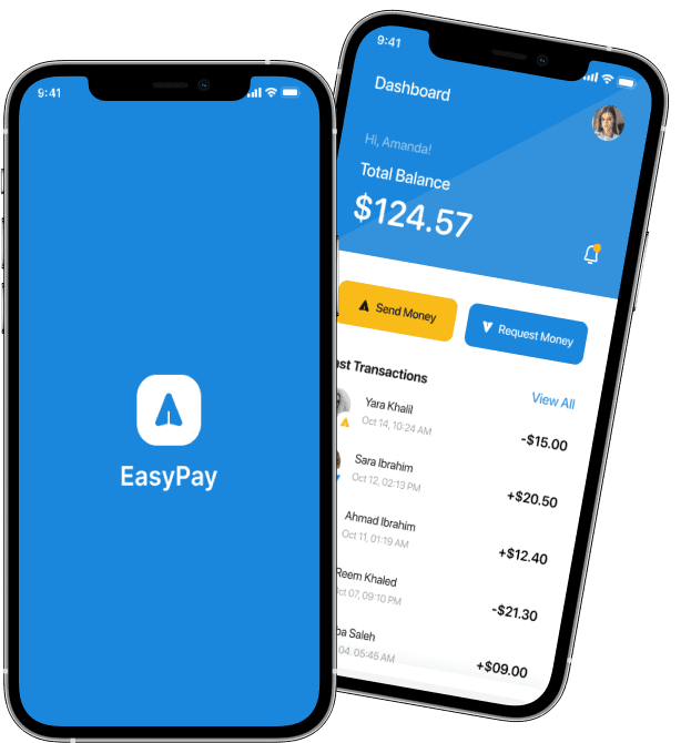ui ux design for Easy Pay mobile application