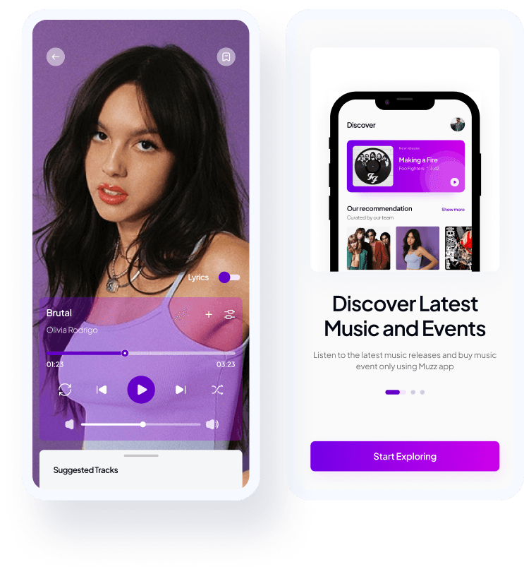 ui ux design services for music industry