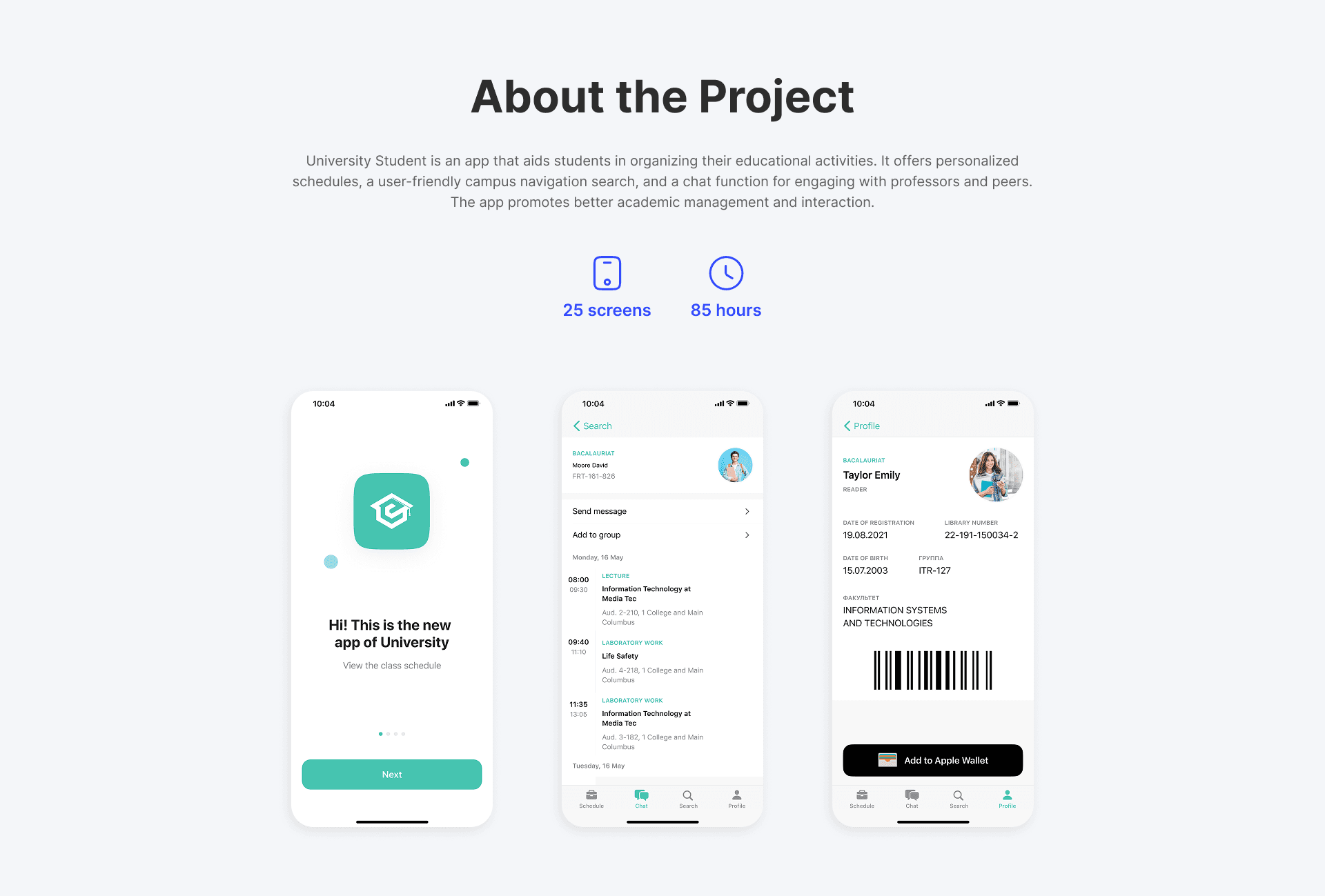 College scheduler mobile application design