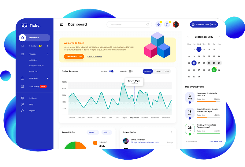 CRM system design for event management