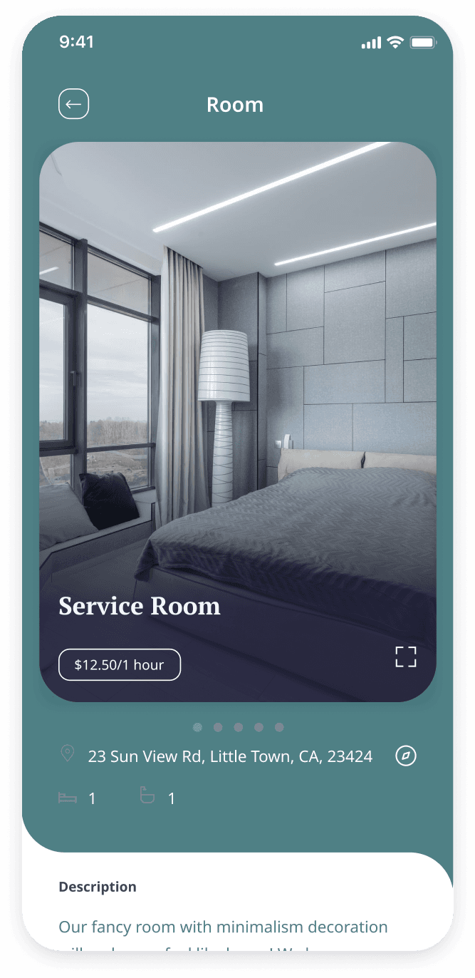 E-booking property details page