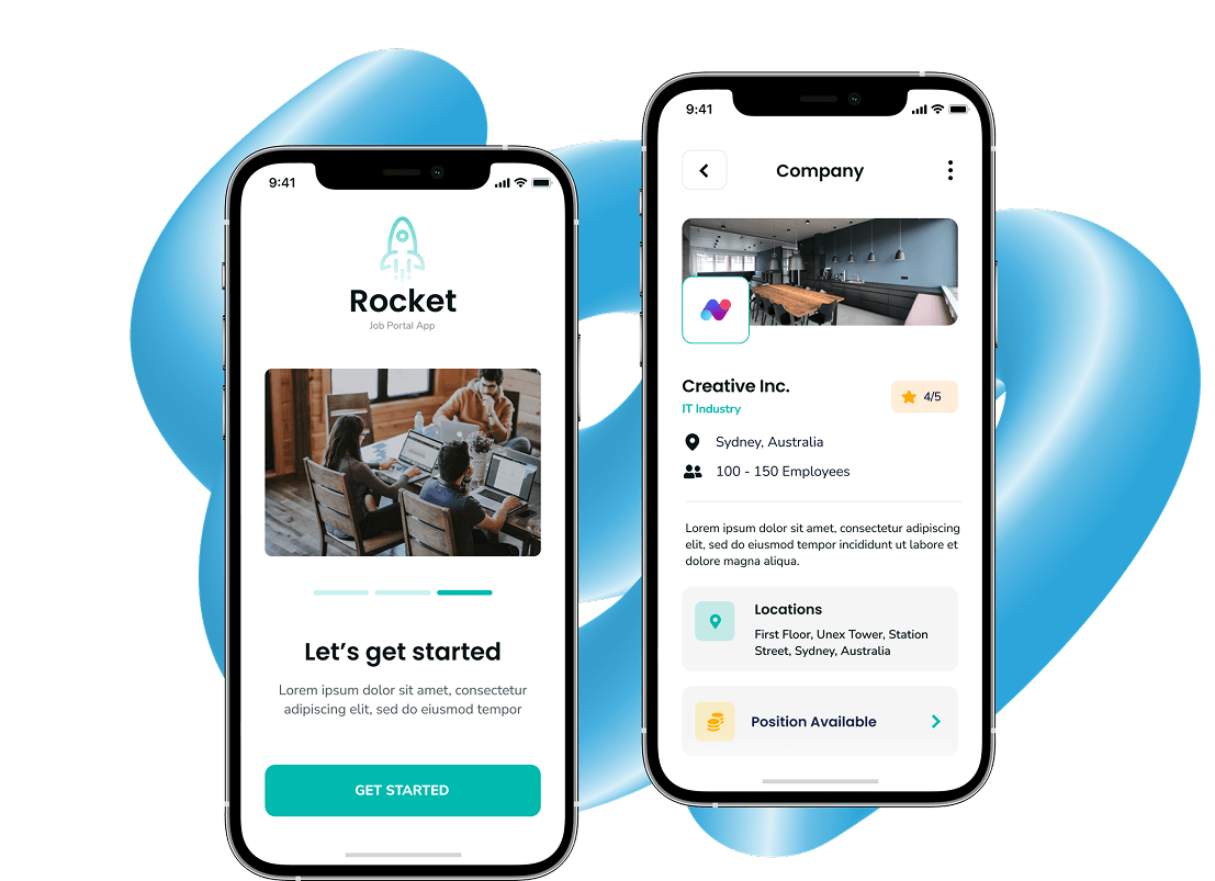 Job portal app design