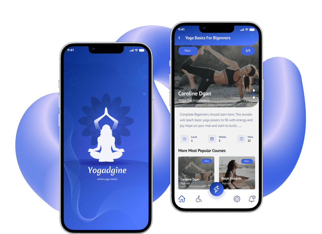 Yoga app design