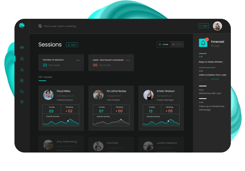 Bounce project management platform design