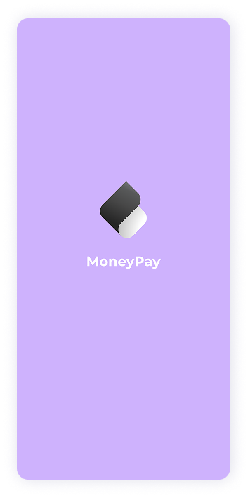 UI design of MoneyPay splash screen