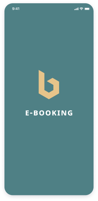  E-booking app home screen 