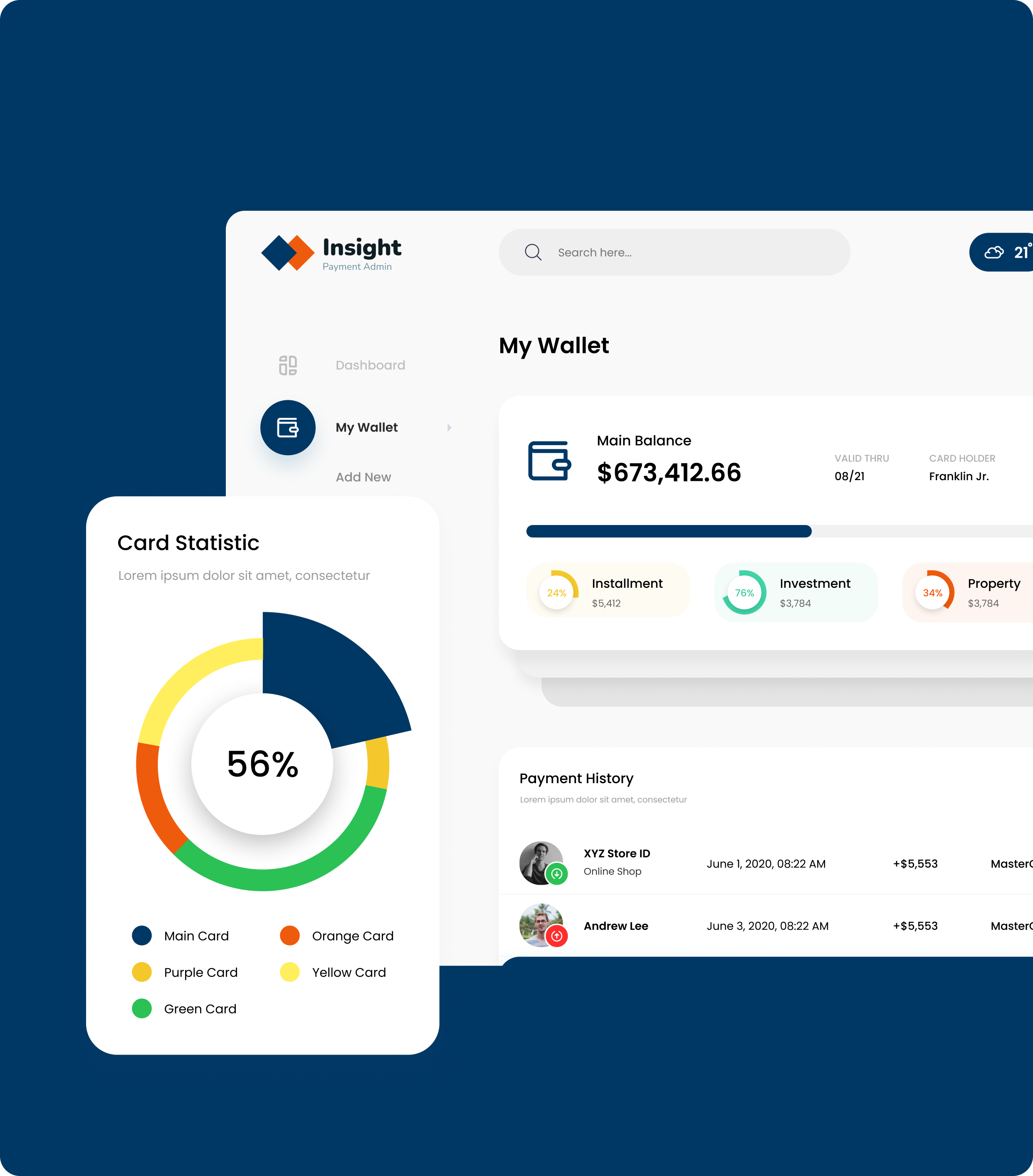  Insight CRM financial management feature