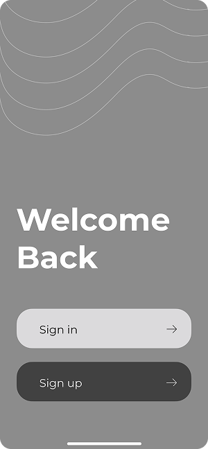 Wireframe of MoneyPay app login screen