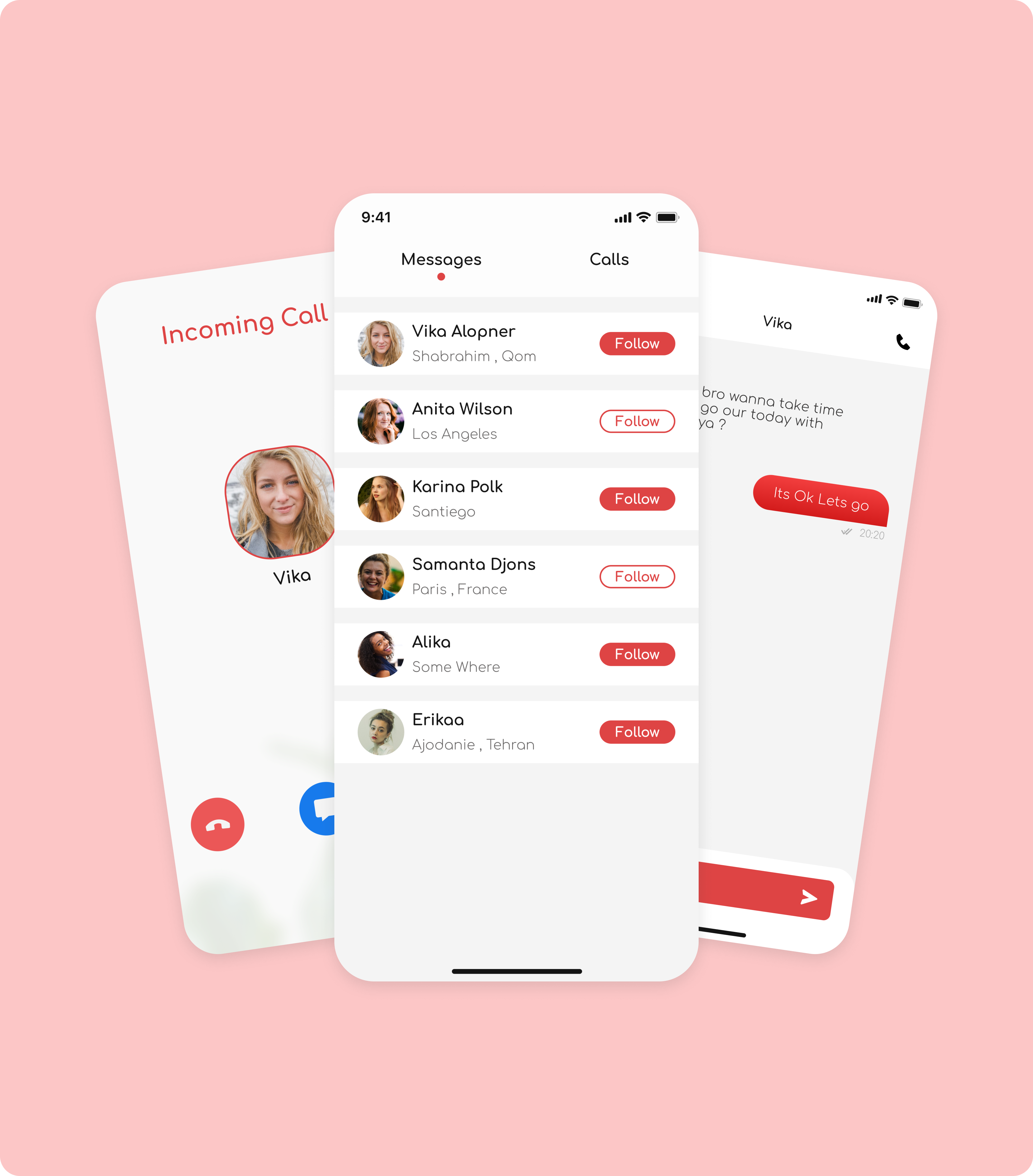 ShareFit messages and calls feature