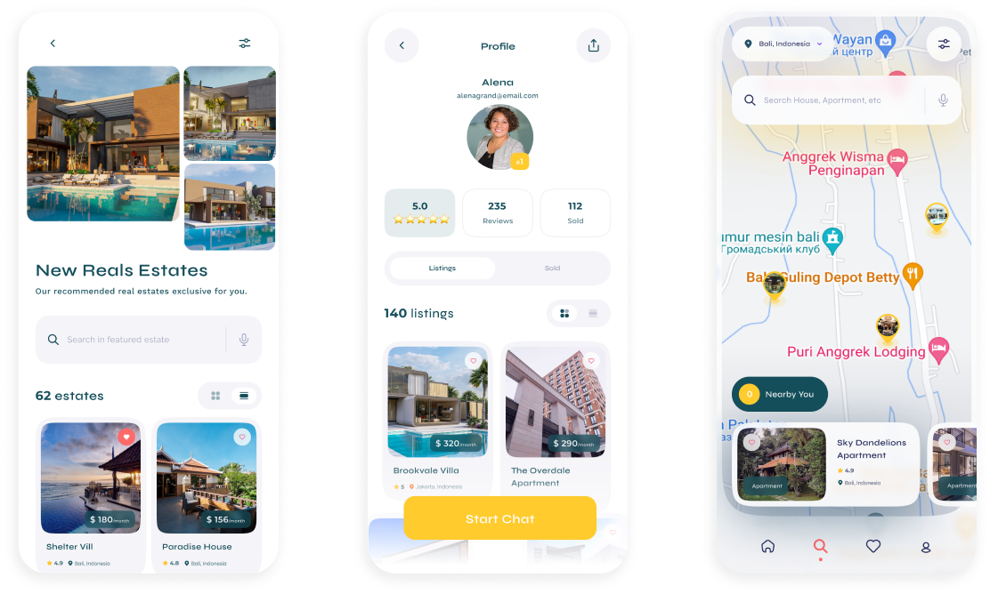  Real estate booking application design