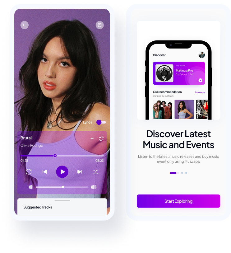 ui ux design services for music industry